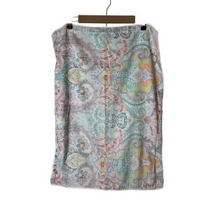 CYNTHIA ROWLEY Pink Green Paisley STANDARD Pillow Shams Set of 2